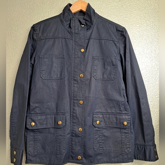 Laura Scott Royal Blue Utility Coat Size L - Picture 1 of 5
